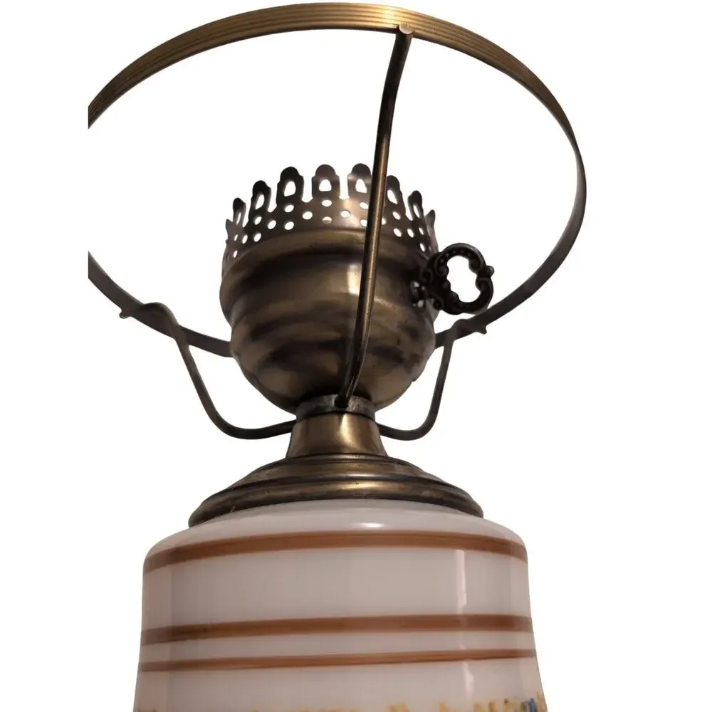 Vintage Quoizel Abigail Adams Hurricane Table Lamp 1973 glass top not included